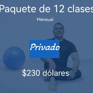 Paquete 12 clases privado