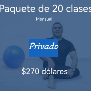 Paquete 20 clases privado