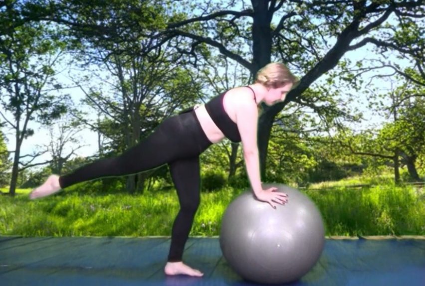 Clase fitball variada